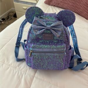 Disney Purple Sequin Loungefly